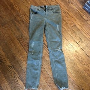 Express Hunter green size 00 jeans mid rise jeans